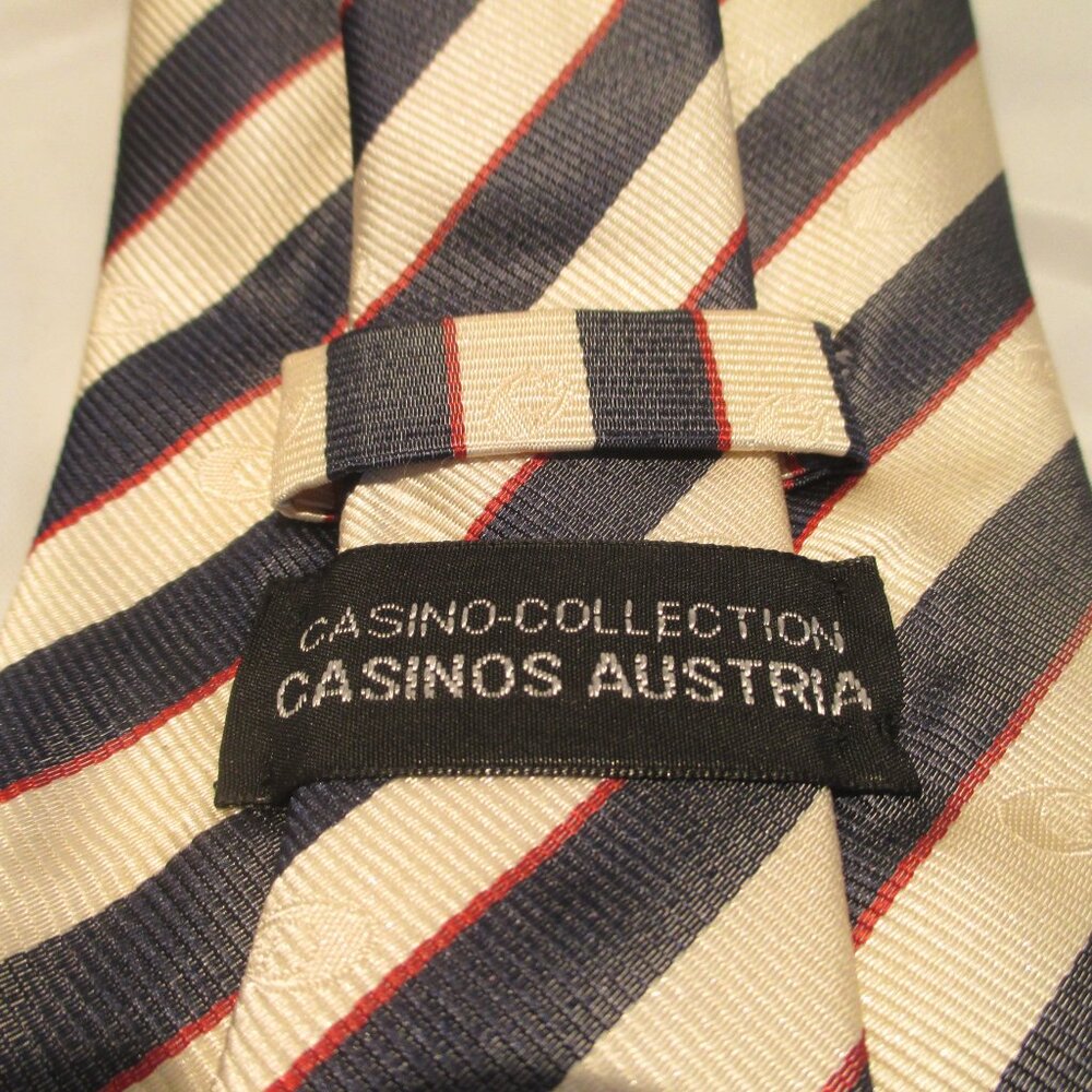 Original vintage Casino Austria NECK TIE / 100% Silk / New / Gambling / Europe - Picture 4 of 5